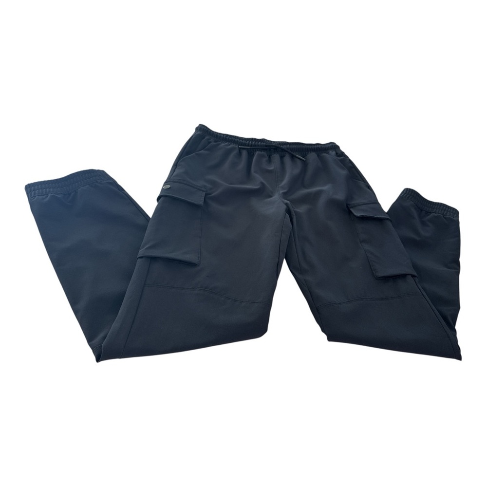 All In Motion Unisex Cargo Jogger Pants XL Black | Utility High Waist Drawstring - Picture 4 of 13
